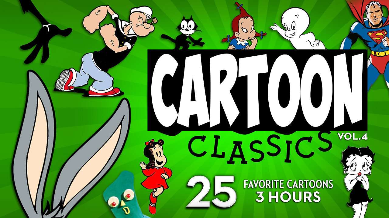 3 Hours of Classic Cartoons v.4 | Casper, Bugs Bunny, Popeye, and More!