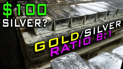 $100 Silver Because The Gold / Silver Ratio = 8 to 1?