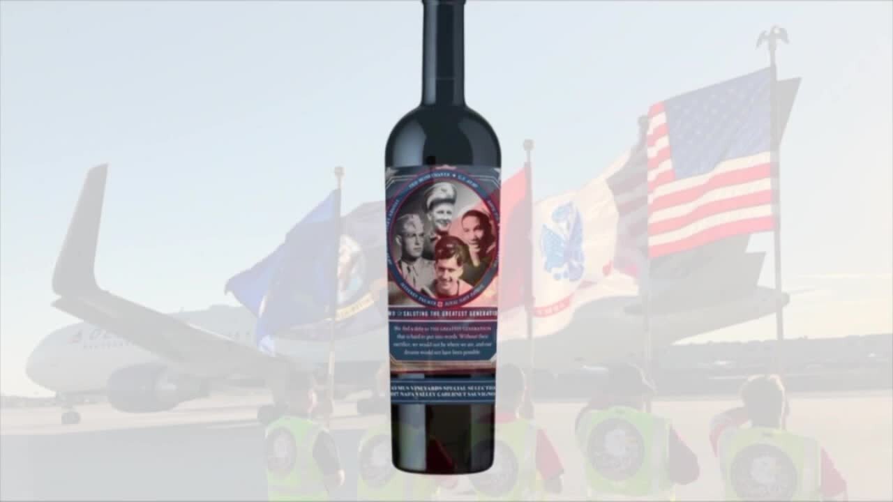 Specialized wine bottles honor WWII vet's legacy