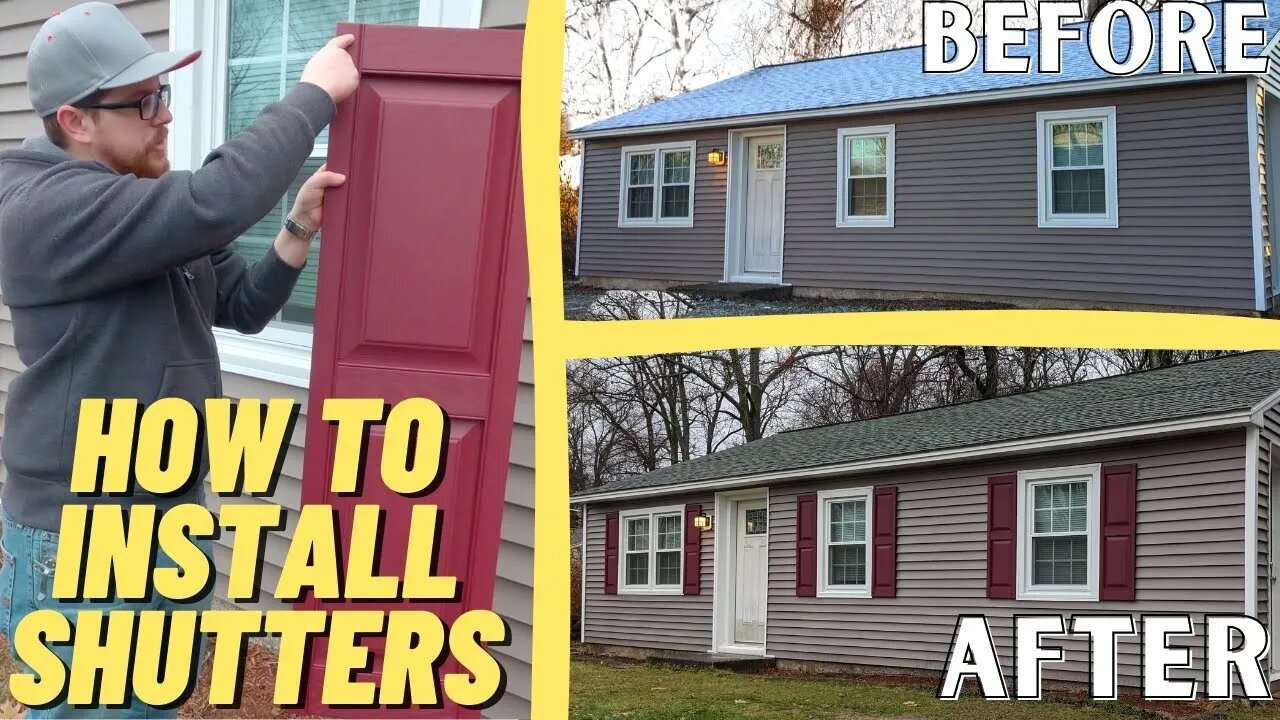 How to Measure, Choose & Install Exterior Vinyl Shutters | DIY with Basic Tools & Experience