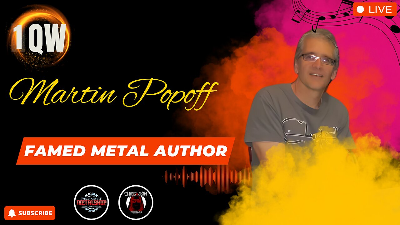 1 Question With... Writer Martin Popoff!
