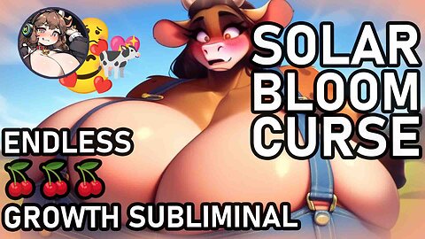 🍒☀️ SOLARBLOOM CURSE ☀️🍒 Limitlessly Stacking Expansion Breast Inflation / Boob Growth / Expansion Subliminal and Music 🎶💖🐄