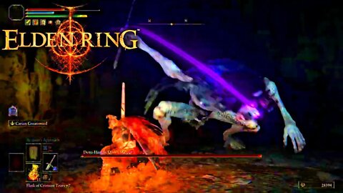 Elden Ring - Boss Fight - Demi-Human Queen Margot - Volcano Cave, Mt. Gelmir