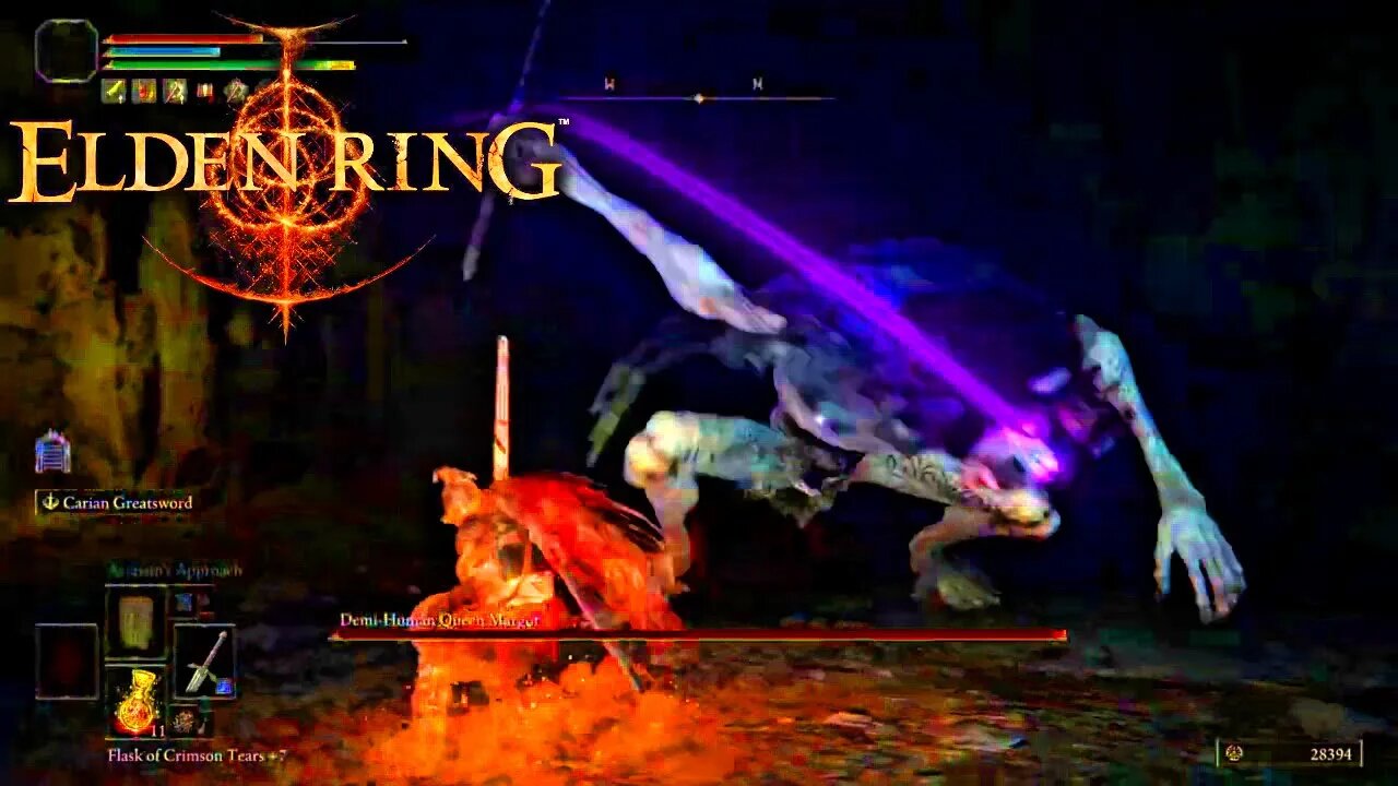 Elden Ring - Boss Fight - Demi-Human Queen Margot - Volcano Cave, Mt. Gelmir