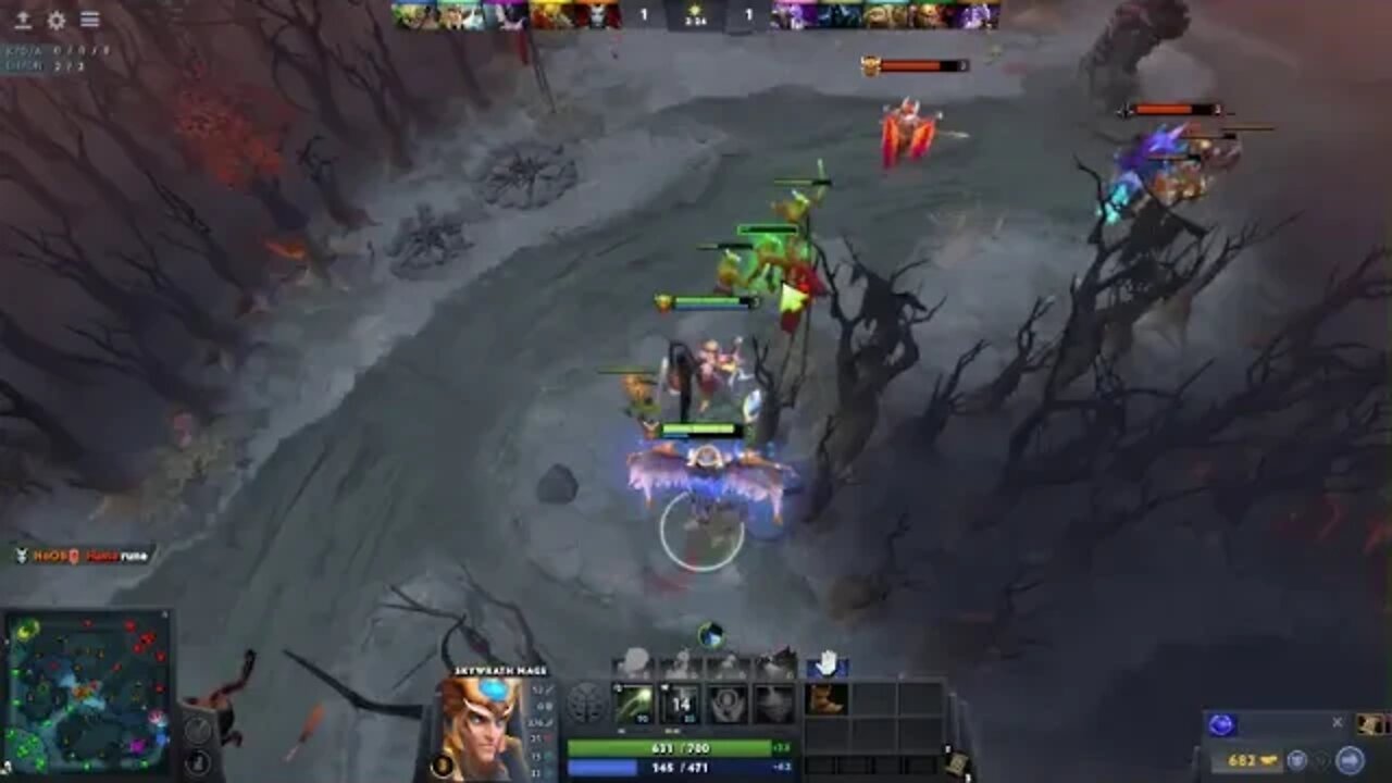 Dota 2 Frostivus 2019 Skywrath Mage gameplay easy win daily bonus points!