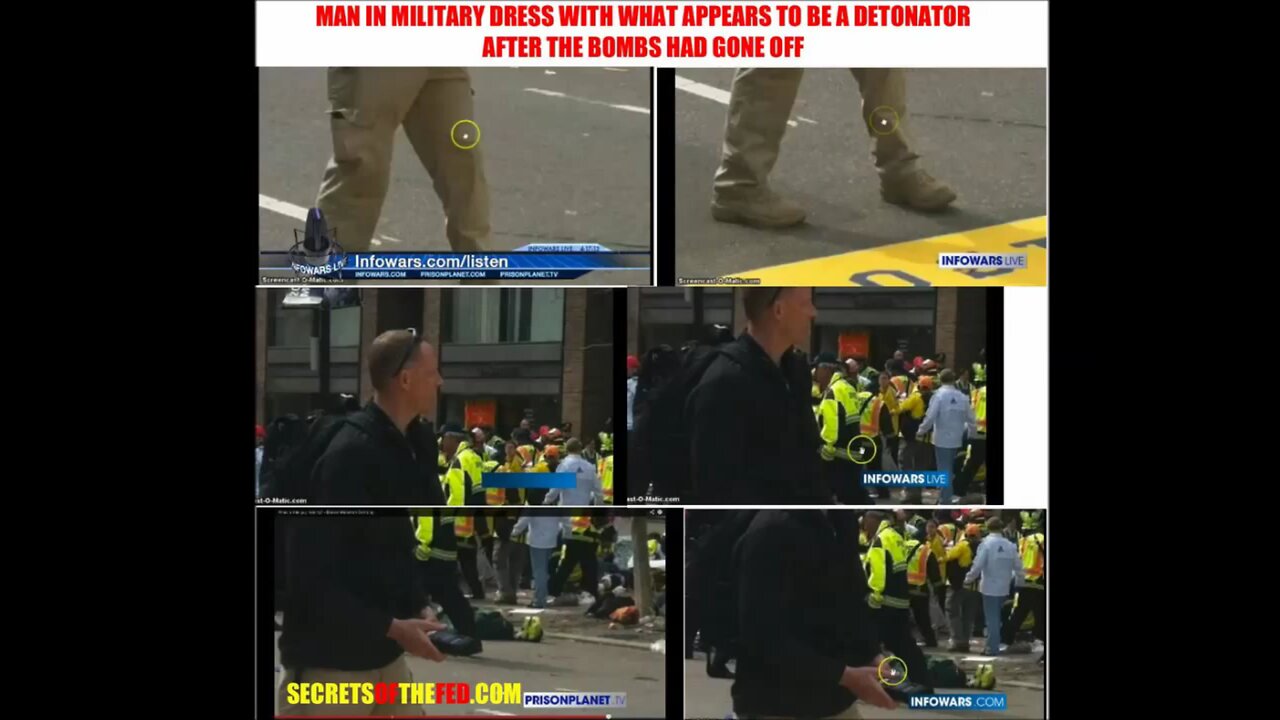 'Boston Marathon Explosion: Military Men & Martial Law Exposed!!' - 2013