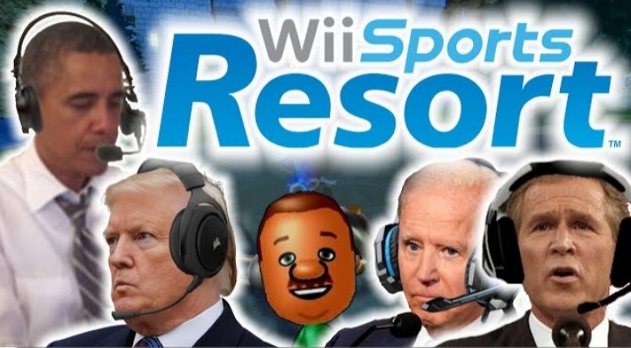 US Presidents Play Wii Sports Swordplay Showdown 3