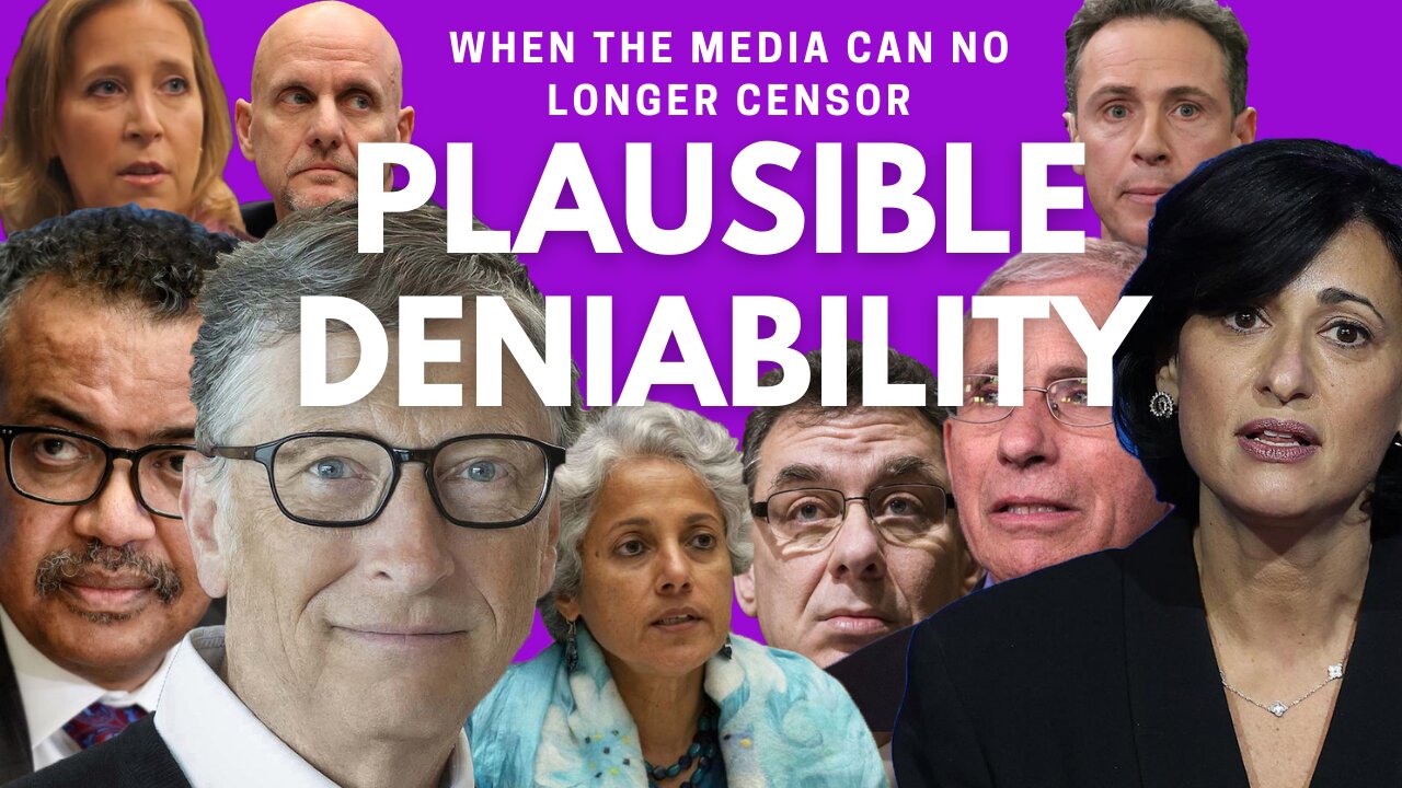 Plausible deniability will happen when the media can no longer cover up vaccine deaths.