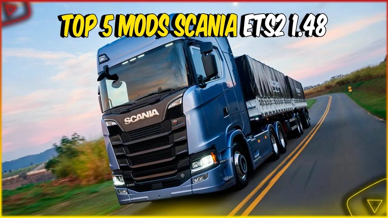 TOP 5 CAMINHÃO SCANIA MOD GRÁTIS ETS2 1.48