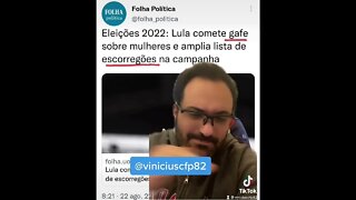 INADMISSÍVEL! Imprensa considera “gafe” fala criminosa de Lula sobre as mulheres