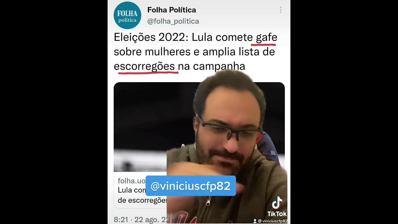 INADMISSÍVEL! Imprensa considera “gafe” fala criminosa de Lula sobre as mulheres