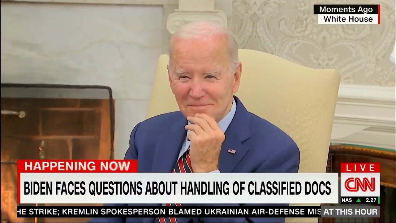 Biden Smirks As He Ignores Questions About Classified Documents