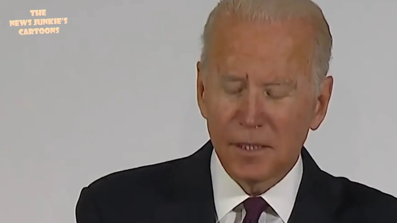 Biden doesn't take questions, reads about creating jobs around the world.