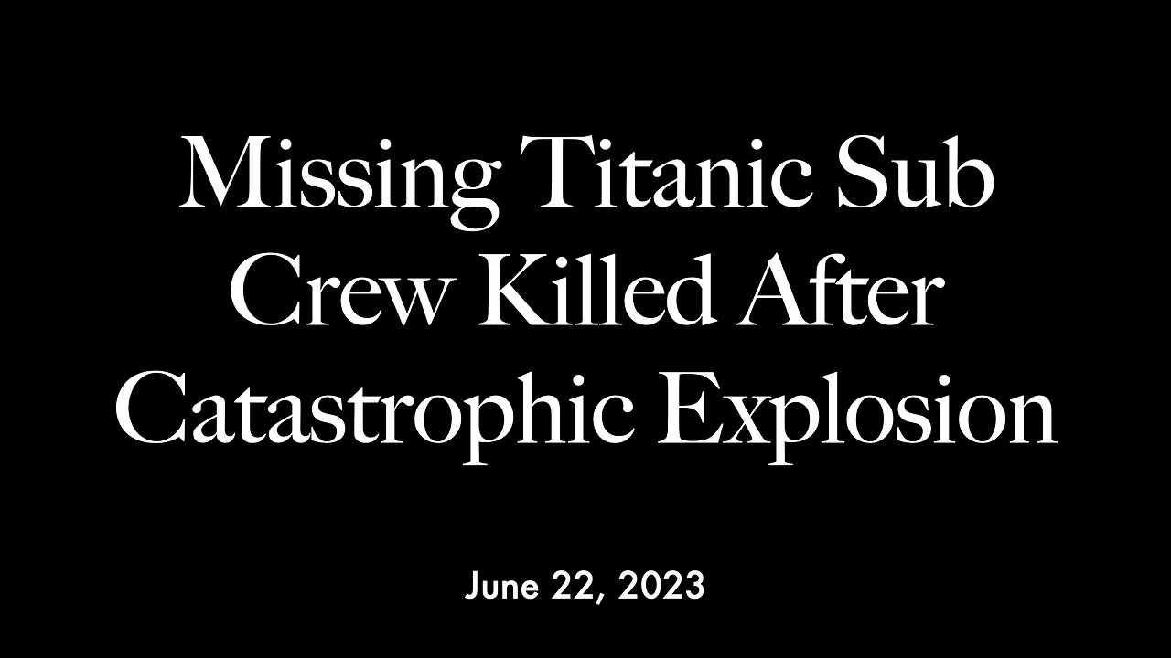 Instagram Live on the Missing Titanic Sub Crew