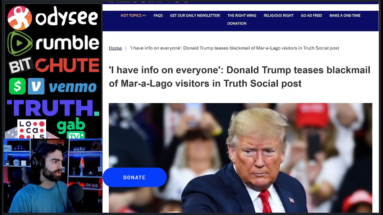 'I Have Info On EVERYONE' Corrupt Media Twists Trump's Words As 'Blackmail'