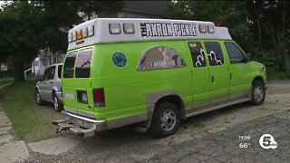 Akron Pickle Company van stolen, involved in police chase before crashing