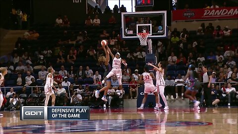 WELCOME TO THE LEAGUE, ROOKIE: Sykes DESTROYS Haley Jones Shot | Washington Mystics vs Atlanta Dream