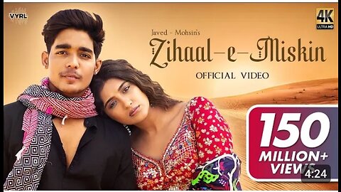 Zihaal e Miskin (Video) Javed-Mohsin | Vishal Mishra, Shreya Ghoshal | Rohit Z, Nimrit A | Kunaal V