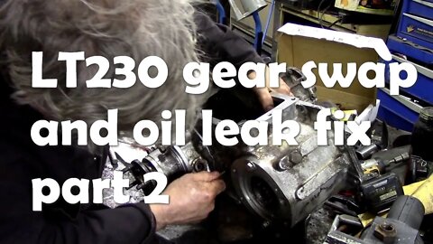 LT230. Changing the mainshaft gear and re sealing. Part 2