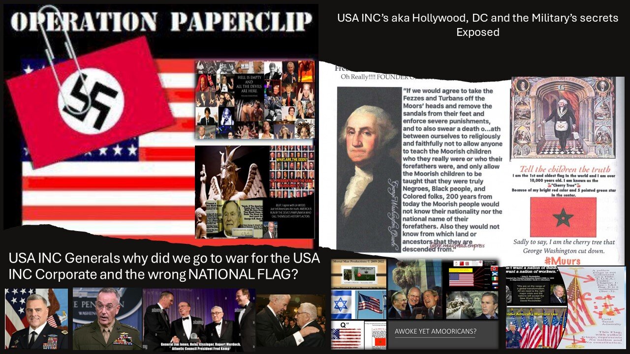 USA INC’s aka Hollywood, DC and the Military’s secrets Exposed