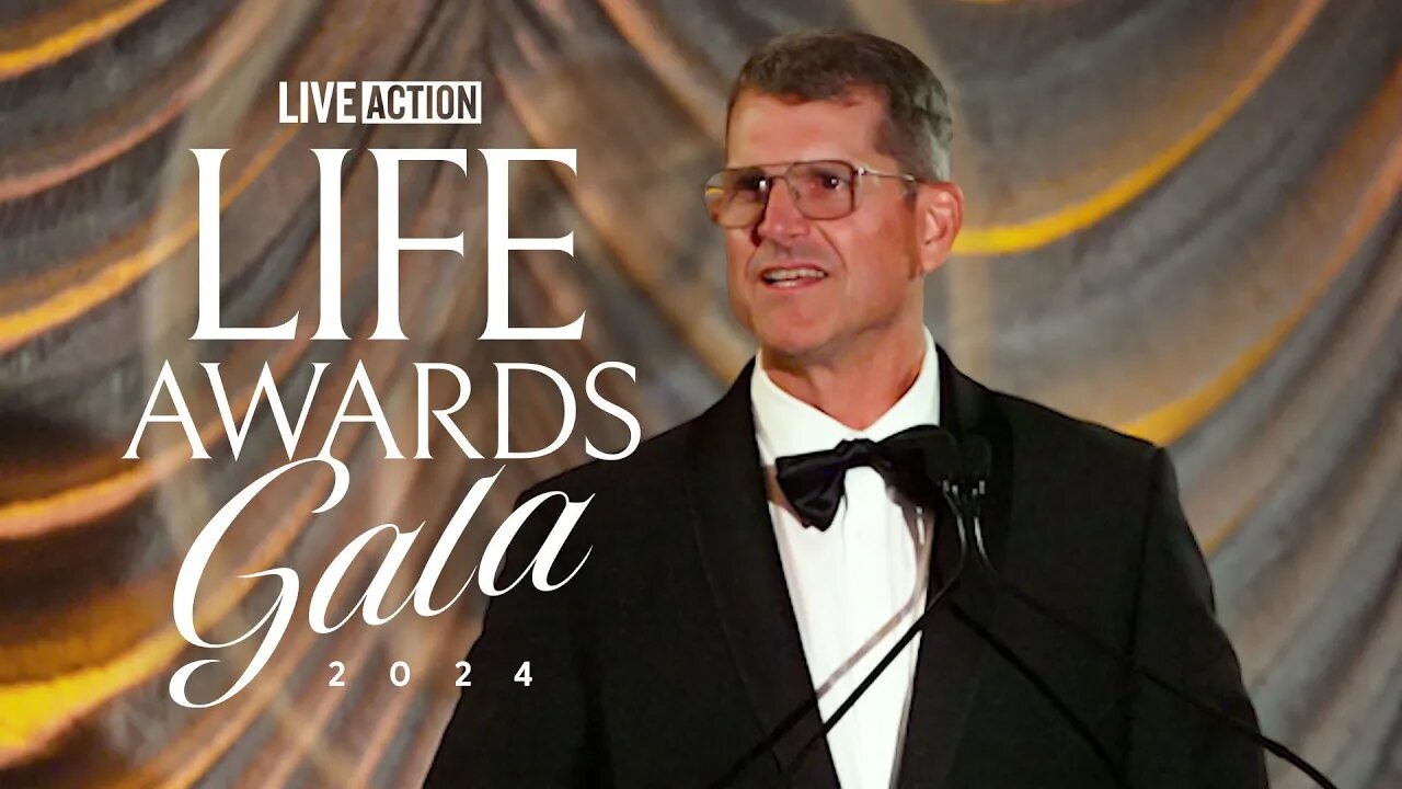 Finding Your Passion In Pro-Life Activism | Coach Jim Harbaugh at the Live Action Life Awards Gala