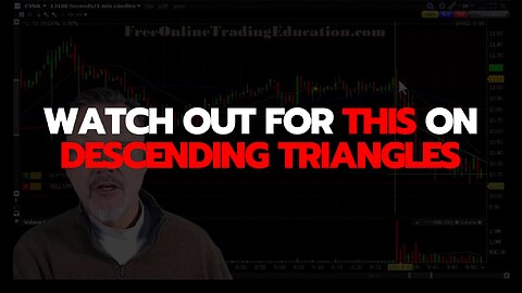 Catching A Descending Triangle Day Trade! [Watch Out For Deathhooks!] 