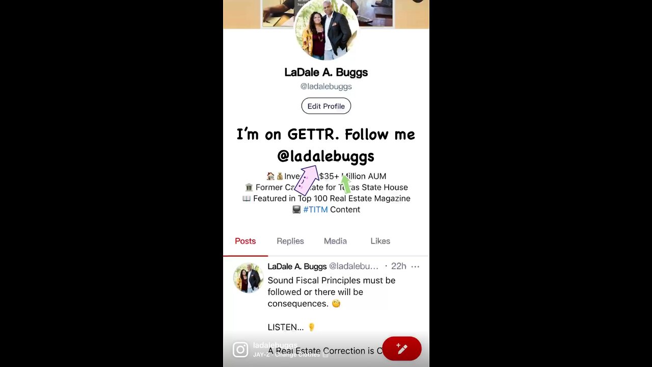 I’m on GETTR 👍🏼. Follow me @ladalebuggs🔥🔥