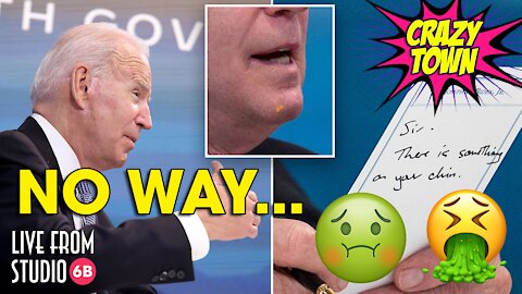 GROSS!! Did Joe Biden Really Just Eat a Booger Off His Chin?? (Crazy Town)