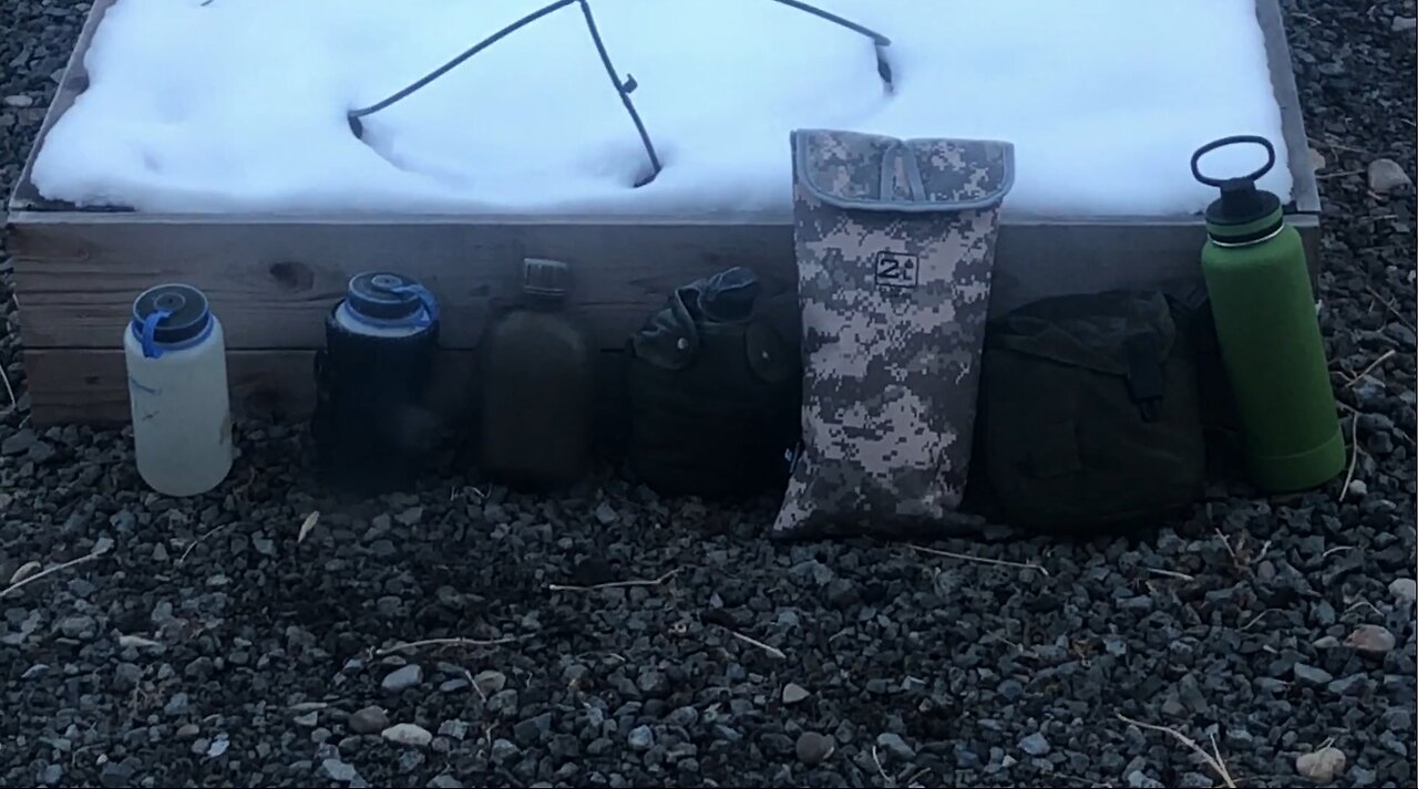 Canteen Freeze Test and cold weather equipment changes