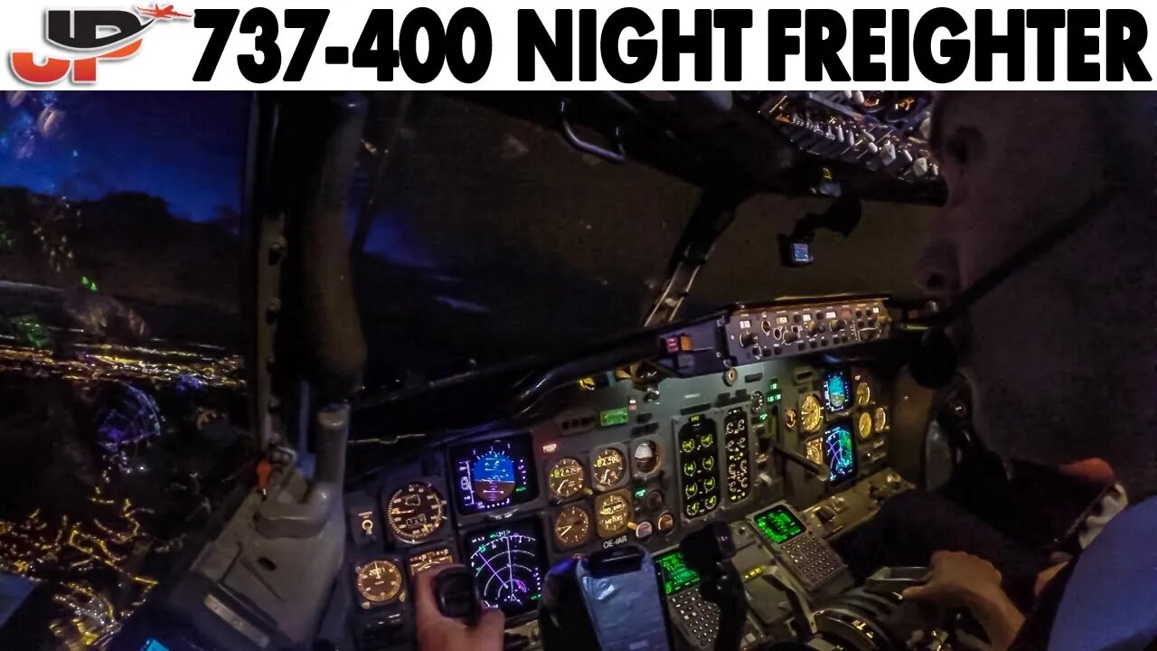 Piloting BOEING 737-400 Night Freighter Spain to France | Cockpit Views