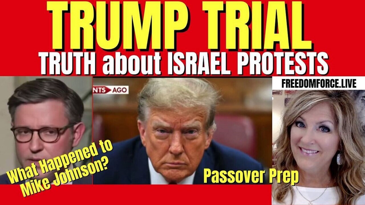 Melissa Redpill Situation Update 04-16-24: "Trump Trial, Israel Protests, Mike Johnson?"