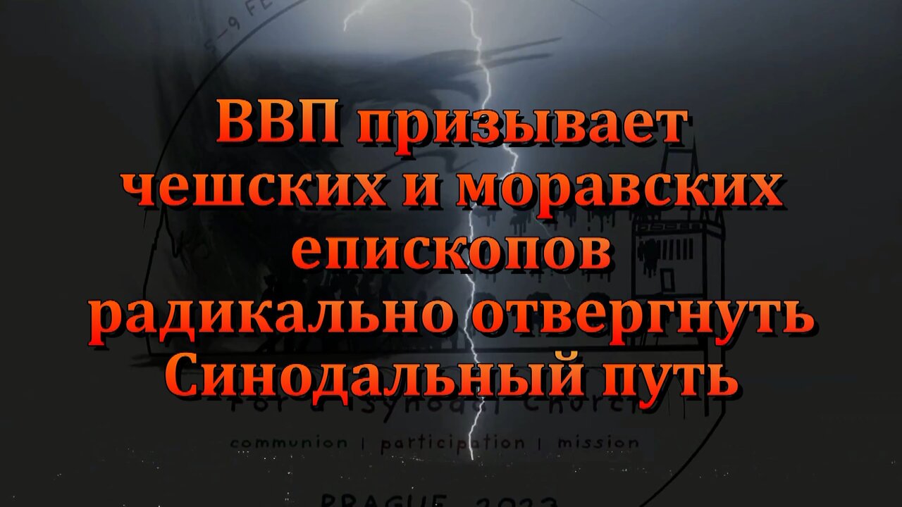 ВВП призывает чешских и моравских епископов радикально отвергнуть Синодальный путь