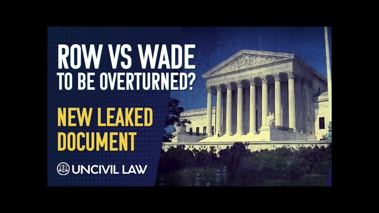 Roe v Wade OVERTURNED in leaked DRAFT supreme court opinion