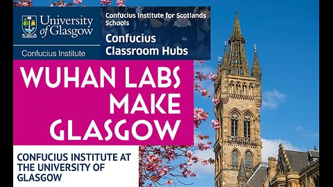 ⚠️ GLASGOW UNIVERSITY CONFUCIUS HUBS TAKEOVER