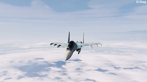 Su-30SM fighter escorts Il-96-400 aircraft