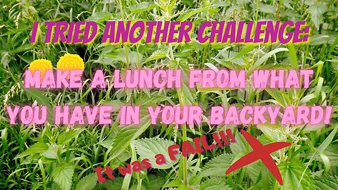 Backyard Lunch FAIL Trial and Error Experience Video