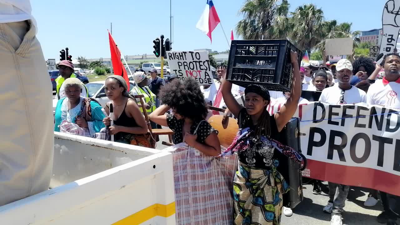 SOUTH AFRICA - Cape Town - SJC Protest Performing Art (Video) (wtd)