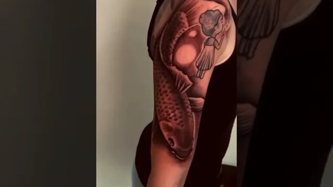 Stunning Tattoo by Daniel Krug #shorts #tattoos #inked #youtubeshorts