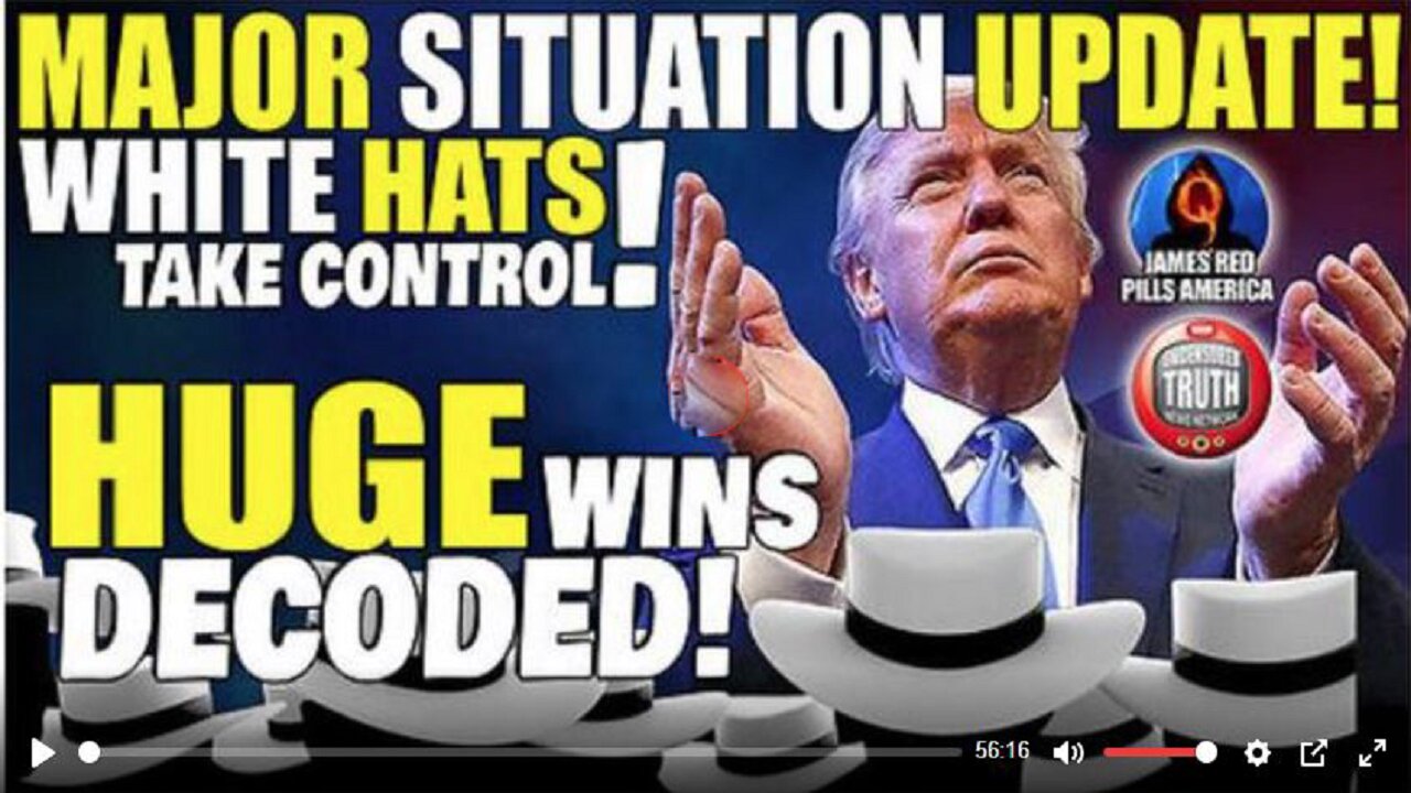 Situation Update - Huge Win Decoded- Trump & White Hats In Control! Art Of The Deal Playing Out! Wow