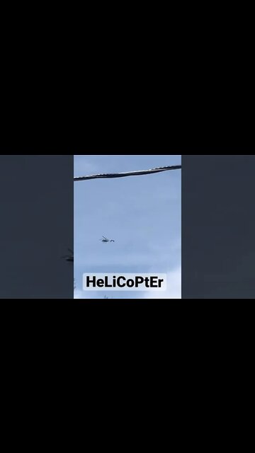 Helicopter flying over