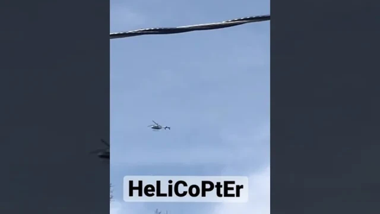 Helicopter flying over