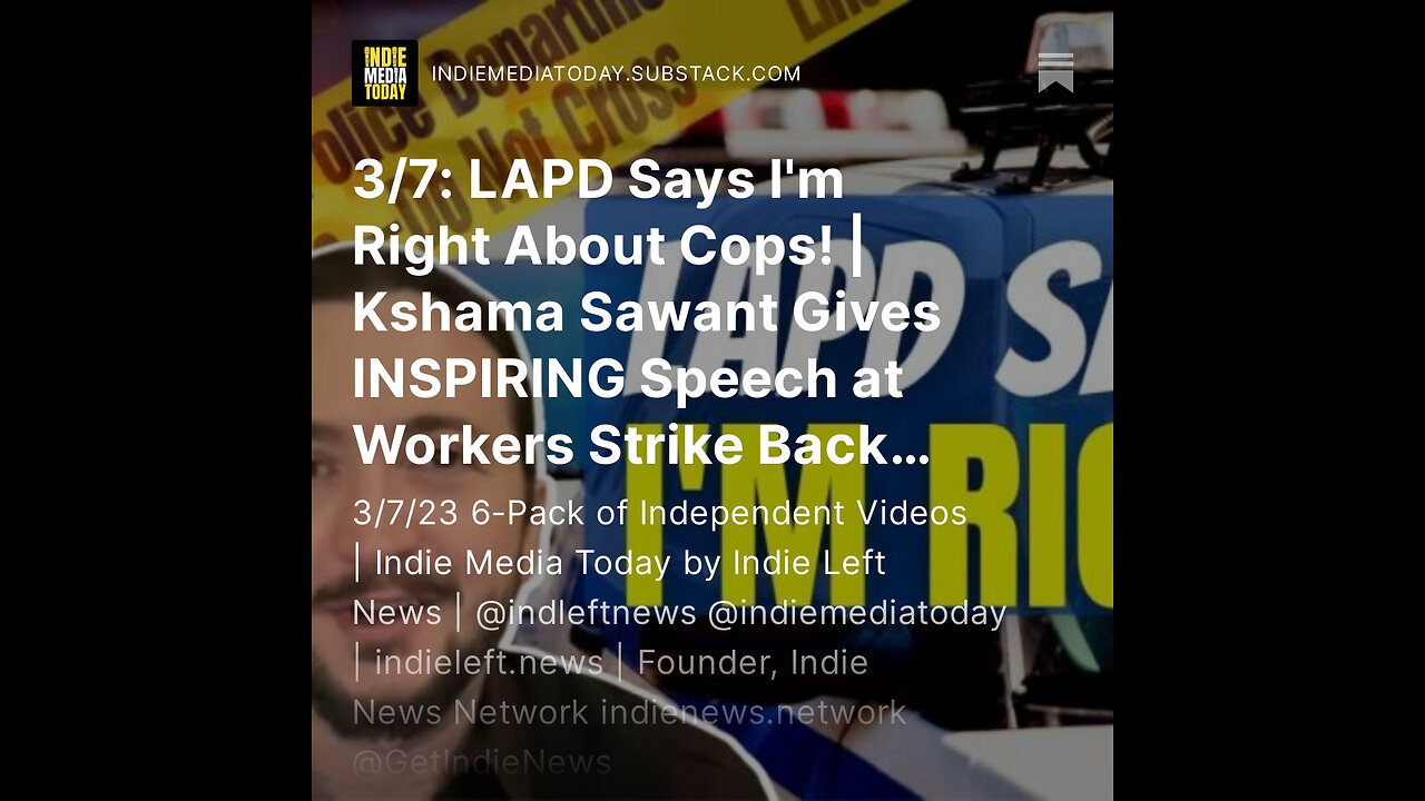 3/7: LAPD Says I'm Right About Cops! | Kshama Sawant Gives INSPIRING Speech +