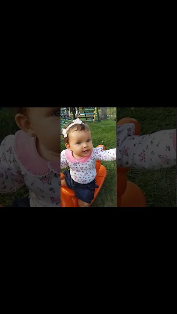 EU AMO MEU CAVALO MUITO - Playing on the horse - #shorts #linda #bebe #viral