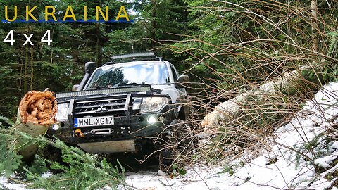 Ukraina zimą wyprawa 4x4 , offroad trip Ukraine