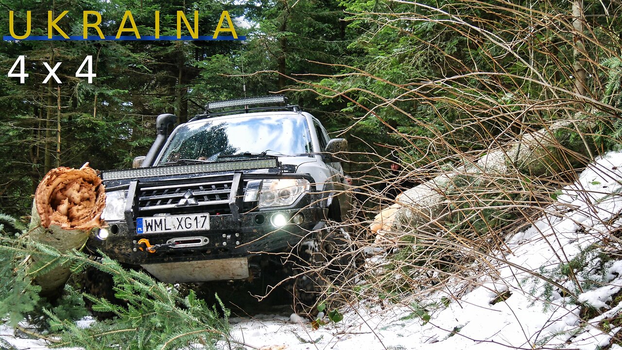 Ukraina zimą wyprawa 4x4 , offroad trip Ukraine