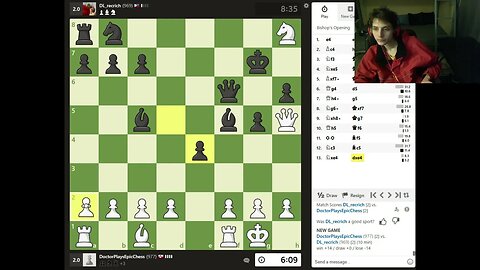 Online Rated Chess Match #19 On PC With Live Commentary