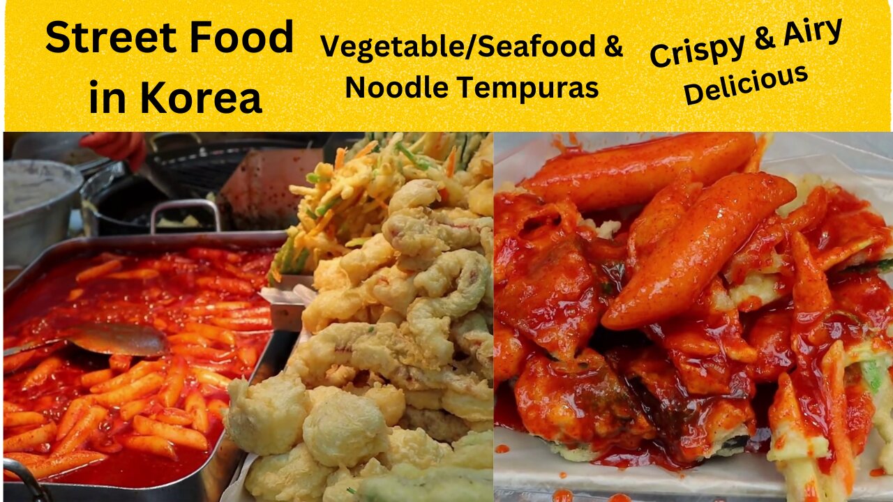 Street Food in Korea - Tempura