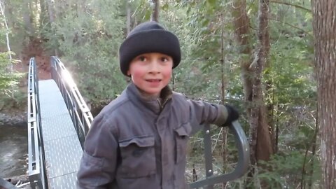 Family Hike At Seboeis River Trail in Northern Maine