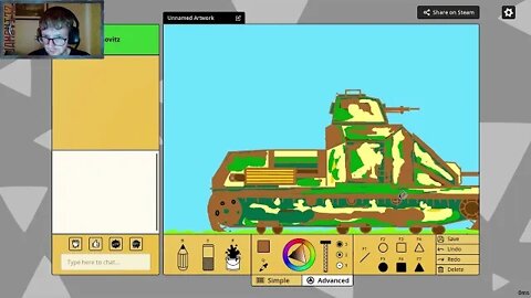 Scribble It: The Drawing Of A Type 92 Tankette Featuring Campbell The Toast: Part 2