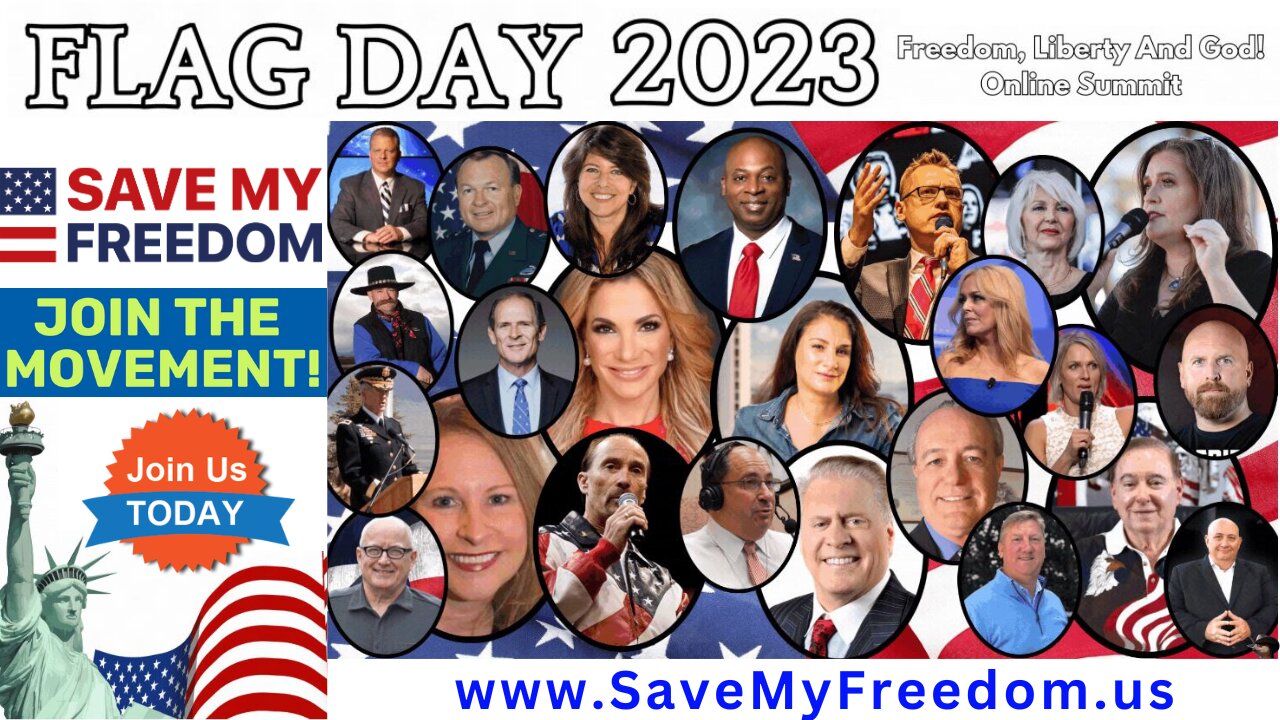 FLAG DAY GET PATRIOTIZED SUMMIT - Steve Bannon, Mike Lindell, General Mike Flynn, Ann Vandersteel, Lee Greenwood, Mel K - 46 SPEAKERS